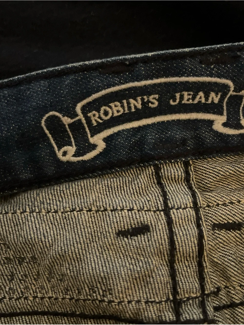 Robin's Jean Men's Blue Bleached Bootcut Jeans Size 38 Waist 34 Long